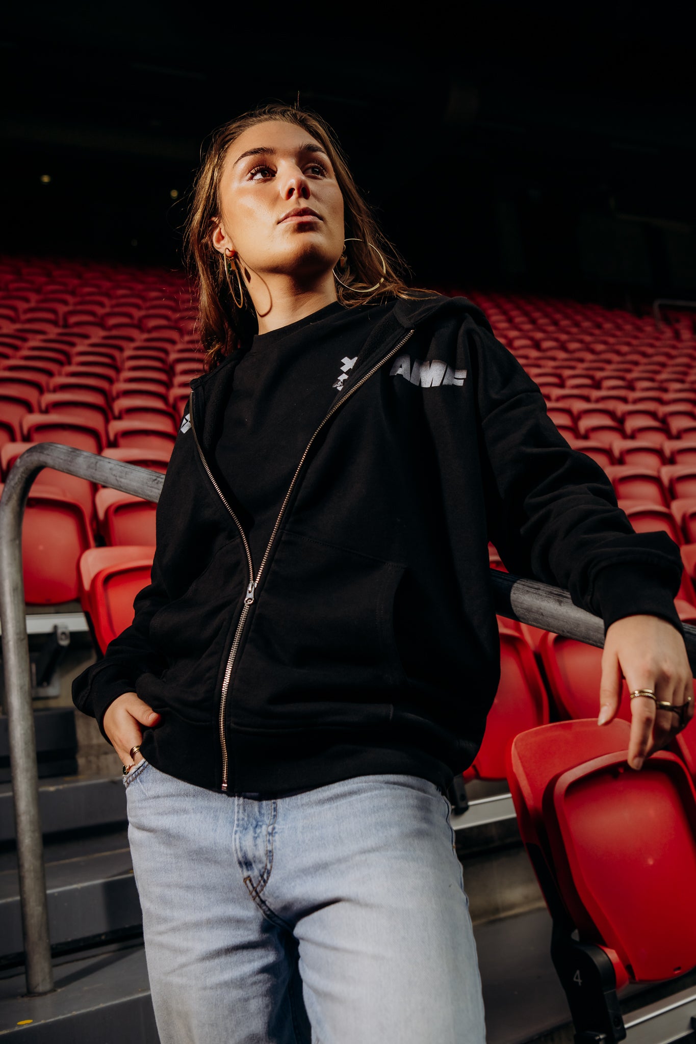 AMF White Crosses Zip-Up 2025 – AMF Merch
