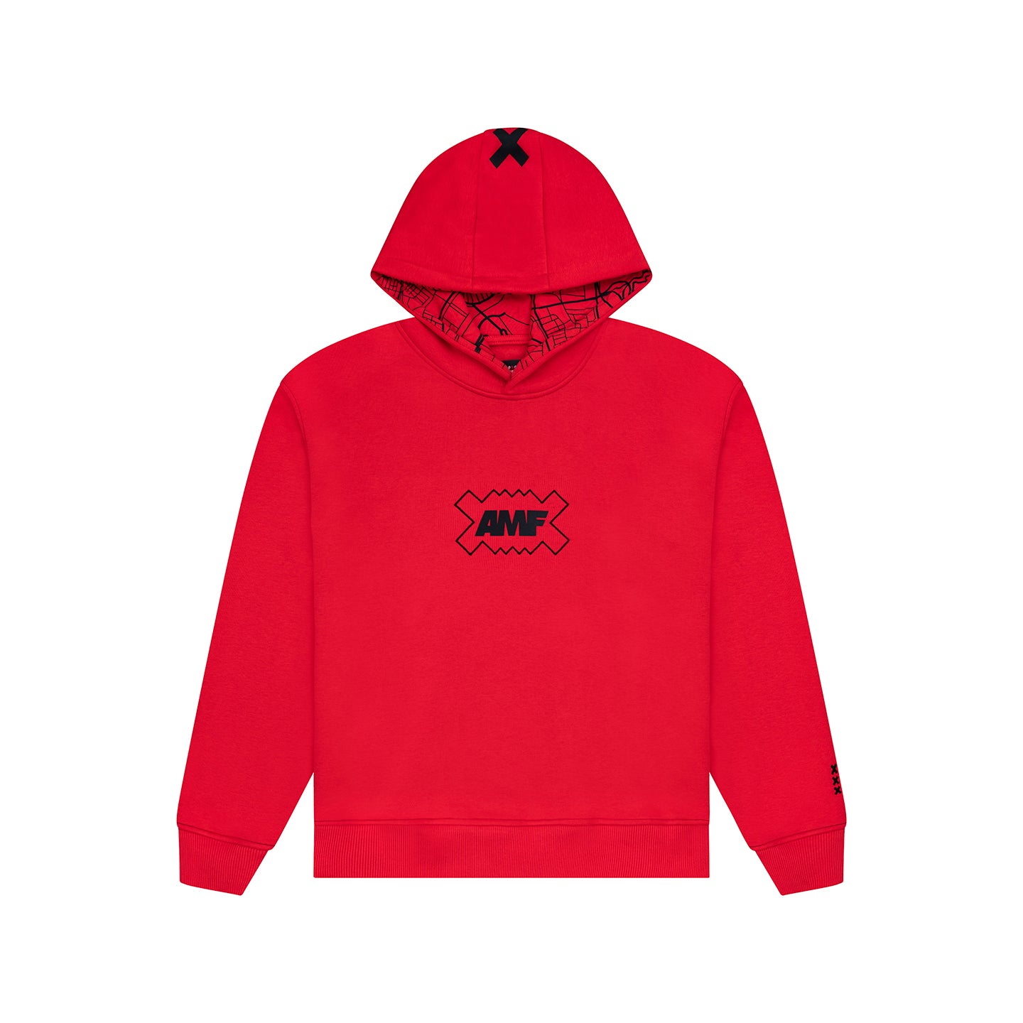 AMF Red Crosses Hoodie – AMF Merch
