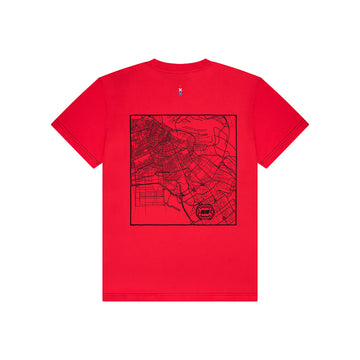 AMF Red A'dam Map t-shirt